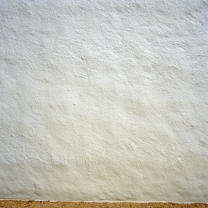 smooth white stucco wall