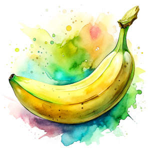 watercolor Banana