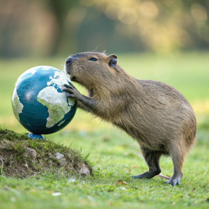 Capybara captures planet earth