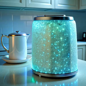 super Bioluminescent night super white bright glitter Bioluminescent  cute ultra bright  made of glass real cute kitchen appliances close up super white ultra glitter sequin texture  super bright glitter print ultra Glitz Sequin  ultra glam  magic  