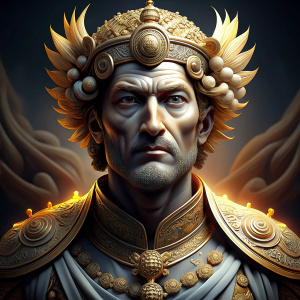 Make it full body and look like Sun Tzu