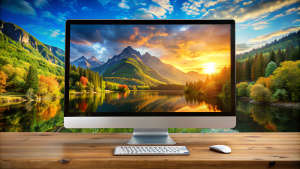  A new computer operating system has a wonderful desktop wallpaper!