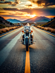 harley davidson  logo motorcycle on the road