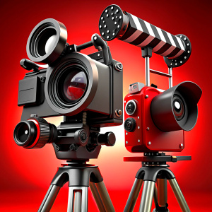 film crew works with professional equipment to emphasize the professionalism and quality of your work