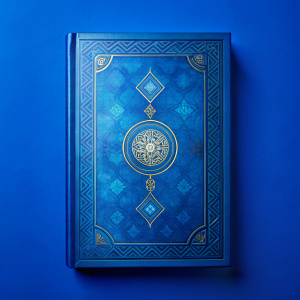 lomo de libro azul