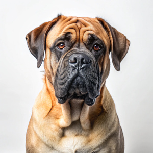 Bullmastiff
 Dog full  dog on white