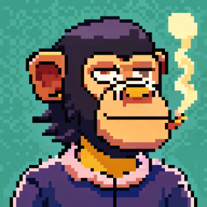 chimp smoking emote