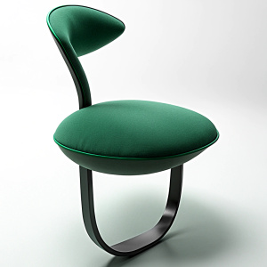 garden outdoor chair inspired algae in mix of minimalistic and bauhaus style 