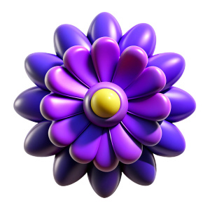 simple flower 3d