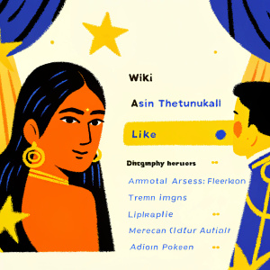 Wiki page dedicated to Indian actress Asin Thottumkal. Posh layout, with an elegant white background and a stylish logo at the top. Rich details about her life and career