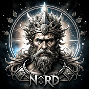 Nordic God Njörd, The Norse Sea God - perfect realistic art, high-definition grey and black, white background tattoo design