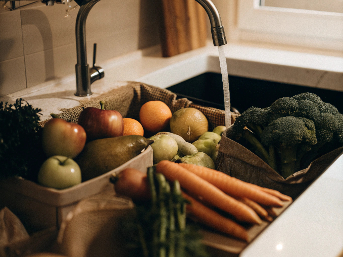 Vegetable and fruit cleaning
        