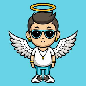 
A cherubic youngster, angelic yet edgy, dons trendy glasses, cool attire, and flaunts tattoos on delicate wings. The fusion of celestial purity with a rebellious vibe creates a distinctive and captivating image.