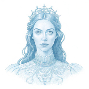 reign's adelaide kane as a victorian queen with long hair tshirt design
