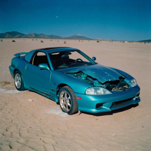 Wrecked Toyota Supra