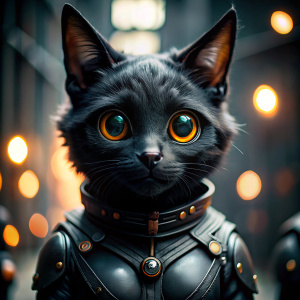 Closeup Photo of A cute black cat cyberware body,cyberpunk,detailed black robotic eyesblack demonic color,POV,detailed fur,
<lora:Anygirl01:0.5>,