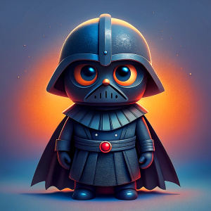 cute 3 d darth vader from star wars movie