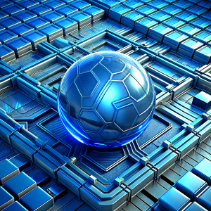 global blue circuit board  background