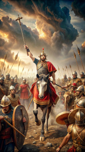 Carthaginian general Hannibal outflanked and decisively defeated the Roman army.