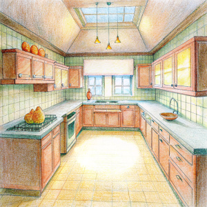 Kitchen interior design
[ˈkɪʧɪn ɪnˈtɪərɪə dɪˈzaɪn]