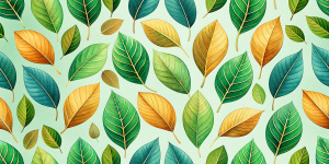 seamless pattern with leaves	