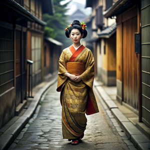 walking geisha