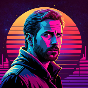 Ryan Gosling cyberpunk