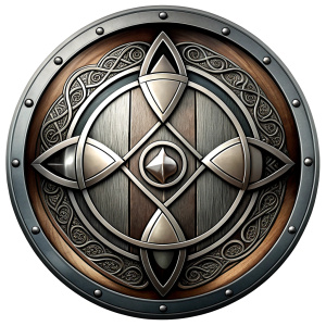 nordic shields geometric symbols -  tattoo design - perfect realistic art - high-definition - grey and black - white background 