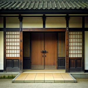 the front door a a dojo from outside