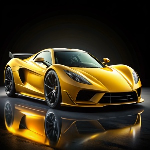 Hennessey Venom F5 with black background