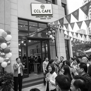 Grand opening of CCL CAFE, January 23, 2020, Makati City. Monochrome theme