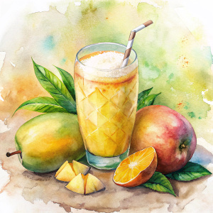 Mango Coconut Weight Loss Smoothie
Main Ingredients: Mango, Coconut Milk