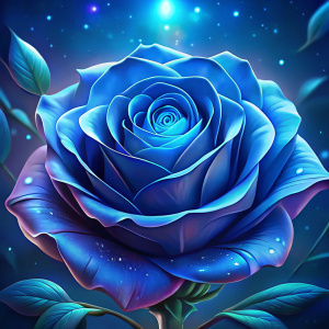 a close picture of blue rose vector illustration dooles