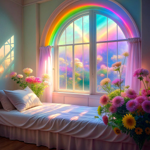   bed window real retro light pastel bed window flowers curtain The Bioluminescent  phenomenon 
light pastel kawaii Rainbow Acrylic Effect 
