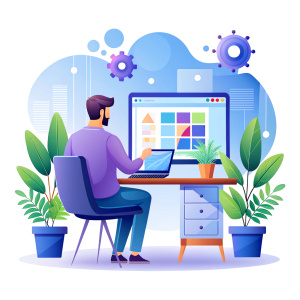 
 doing website 