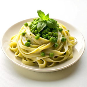 pasta with green sauce