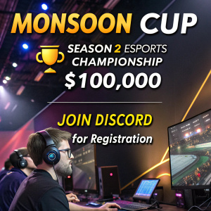 Monsoon Cup Season 2: Esports Championship. Total Prize Pool of $100,000. Join Discord for registration.