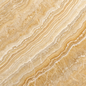Close-up of beige travertine stone. Layers and waves form organic texture. Warm, natural hues. High-resolution photo showcasing intricate details.