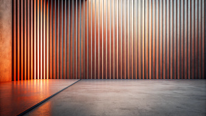 Clean Minimalist Wall, perfect lines, crude