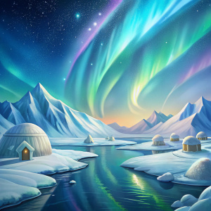 North pole background
