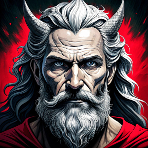 god odin perfect realistic art, high-definition, high-definition grey and black, white background 