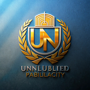 logo de contabilidad publica las letras en español de color amarillo y plomo, es para una carrera de la universidad