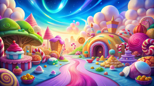 sweet bonanza bright candy world background
