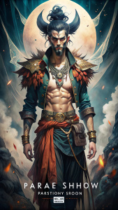 an extreme pirate men, in the cover of art fashion show, in the style of manga-inspired, silat genture, comic view, simplistic vector art, pirate-themed, gesture painting, minimal, abstract ethereal, full body, full image, beautiful body, dressed in an animal, wearing a viking fashion, 16mm