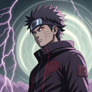Kankurou, from Naruto universe, illustrated in manga style. Dark expression. Vibrant colors. Dynamic lines. Supernatural energy background. Dramatic and intense scene.