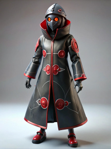 Full body robot itachi uchiha in akatsuki form