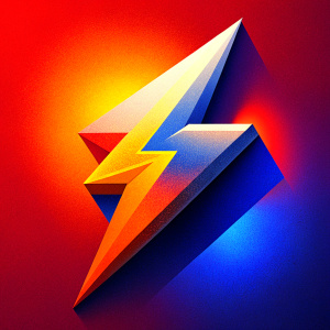 3d lightning icon