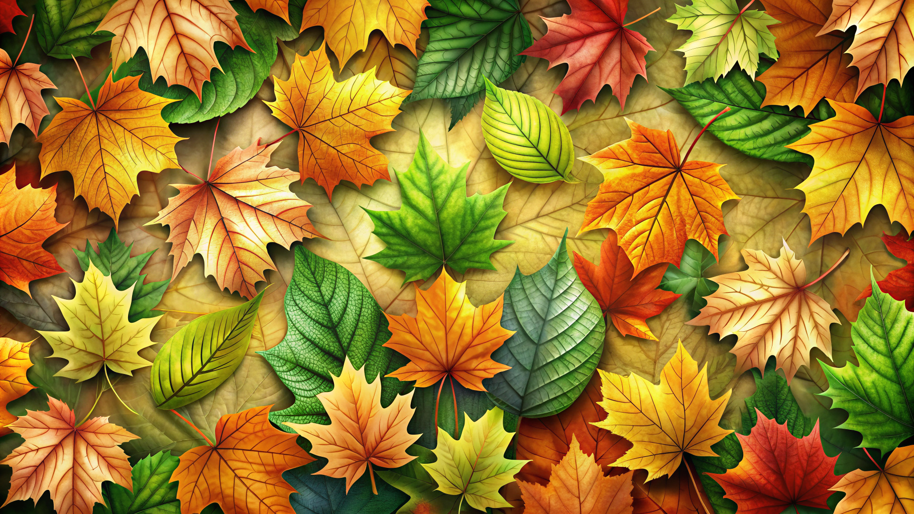 Beautiful auspicious leaves as the background