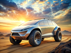 Luxury ultra futuristic off-road car