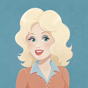 cartoon dolly parton